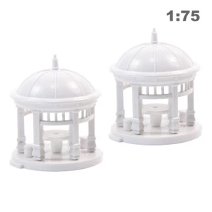 GY03075 2Sets OO HO Scale 1:75 DIY Pavilion Model Gloriette Chinese Construction - Picture 1 of 5