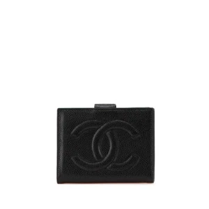 CHANEL COCO Mark Bifold Wallet Women 【Used】 - Picture 1 of 14