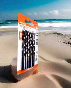 Warrior 7pc ,titanium High Speed Drill Bits, 1/4" - Picture 1 of 5