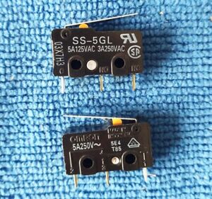 5PCS ORIGINAL Omron SS-5GL Limit Switch 3 Pins Micro switch