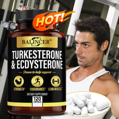 Turkesterone & Ecdysterone Capsules | Muscle & Performance Booster,Bodybuilding - Imagen 1 de 4