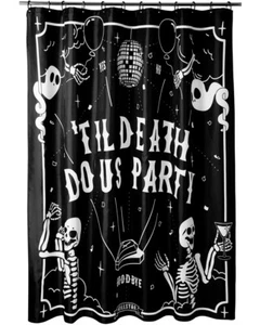 Killstar Shower Curtain. Party Animal Curtain. New! Goth Bathroom. Halloween - Picture 1 of 6