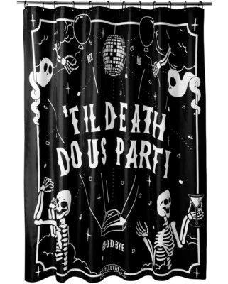 Killstar Shower Curtain. Party Animal Curtain. New! Goth Bathroom. Halloween  - Image 1 of 4