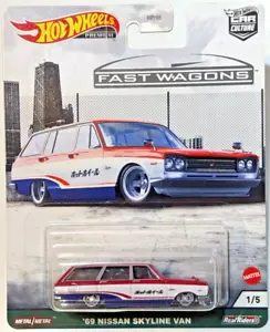 Hot Wheels '69 Nissan Skyline Van Fast Wagons Serie Auto Kultur 2021 - Bild 1 von 1