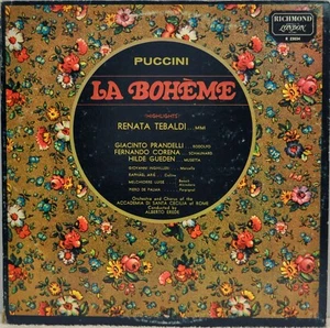 La Boheme Highlights Puccini Renata Tebaldi [London Richmond R 23034] Vinyl LP  - Imagen 1 de 5