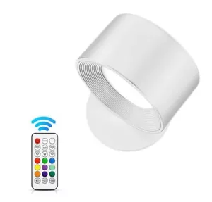 Wandleuchte LED Akku Wandleuchte weiß mit Fernbedienung RGB Control Wandleuchten - Bild 1 von 8