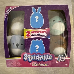 Mini Squishmallow sellado de 2 pulgadas cada Squishville paquete de 6 Down Under Squad - Imagen 1 de 2
