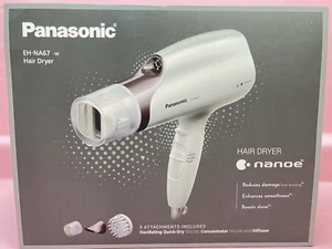Panasonic EH-NA67-W Nanoe Hair Dryer with Oscillating QuickDry Nozzle & Diffuser - Picture 1 of 5