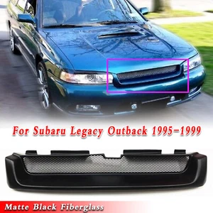 1pc Matte Black Front Bumper Grille Mesh For Subaru Legacy Outback 1995-1999 - Picture 1 of 12