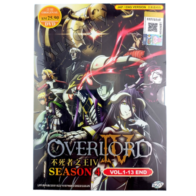 FREE USPS DVD ANIME OVERLORD SEASON 4 IV VOL.1-13 END ENGLISH DUBBED