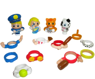 Лот товаров Spin Master Little People Pop On Pals Cat Dog Dress Up 18 штук 2010 - Изображение 1 из 3