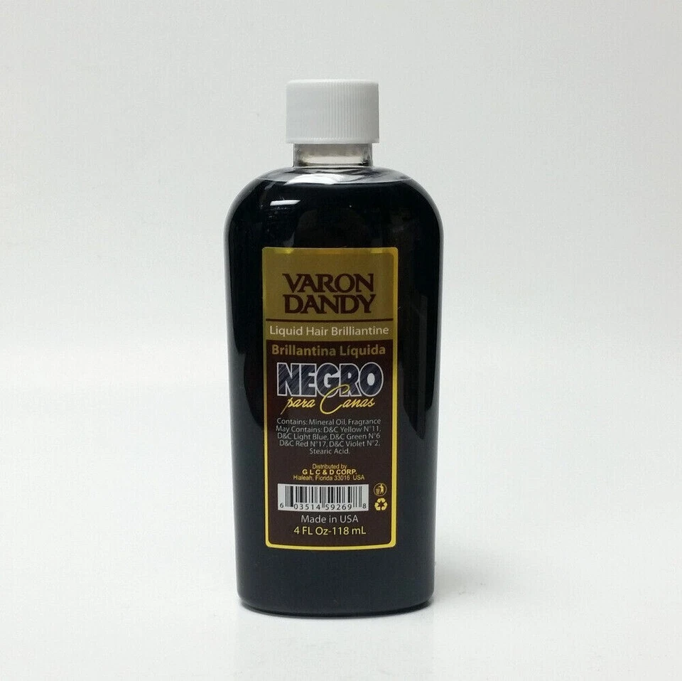 Cabello líquido Varon Dandy Brilliantine Brillantina Líquida Negro Para Canas 4 oz Foto 1 de 1