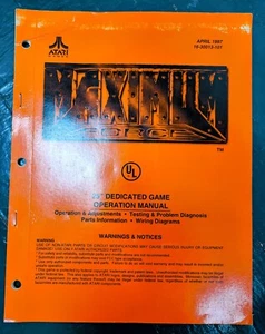MAXIMUM FORCE DEDICATED GAME OPERATION MANUAL ATARI GAMES ARCADE - Picture 1 of 1