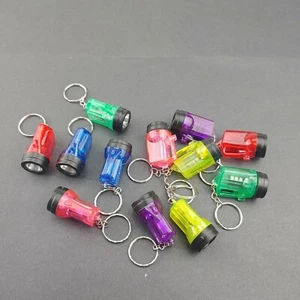 12 New FlashLight Keychains Mini Bulb Flash Light key Chain Party favor - Picture 1 of 4