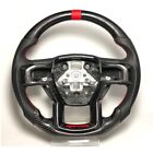 Sportive Real Carbon Fiber Steering Wheel Ford F150 Raptor 2017~2020 Models Red