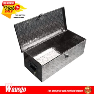 30" Aluminum Truck Underbody Tool Box Trailer RV Tool Storage Under Bed w/ Lock - Picture 1 of 7