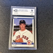 1984 Fleer Update  Roger Clemens Rookie Card BCCG 9 #27