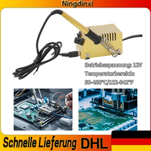 Gold Farbe Mini Lötkolben Station Kit Mini-Lötstation EU-Norm 220V 50-60HZ 1-18W - Bild 1 von 20
