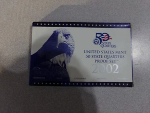 2002-S U.S. MINT STATE QUARTERS PROOF SET...5 COINS...OGP & COA - Picture 1 of 4