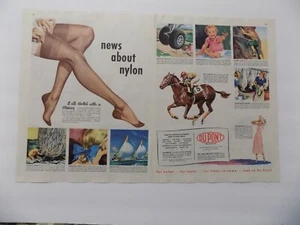 COLLIERS 48/49 PRINT AD DUPONT WOMENS NYLONS STOCKINGS - Picture 1 of 1