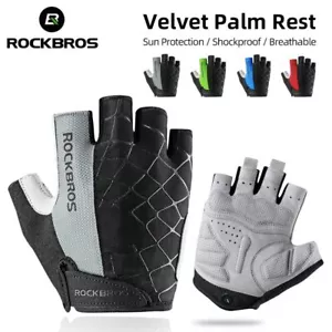 Spider Cycling Bicycle Gloves Half Finger MTB Road Bike Sport Gloves Motorcycle - Picture 1 of 16