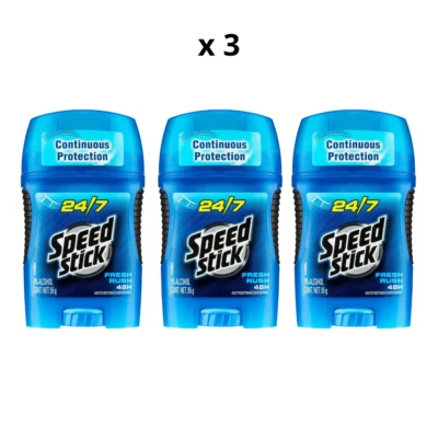 3 x Mennen Speed Stick Fresh Rush Antiperspirant Deodorant 55g - image 1 of 3