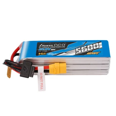 Gens Ace Sport G-Tech 5600mAh 22.8V 80C 6S Lipo Akku HV XT90 Stecker Für Drones