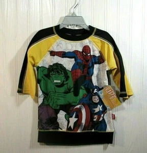 Disney Store The Avengers Rash Guard Badeshirt Junge Größe 7/8 Neu mit Etikett - Bild 1 von 3
