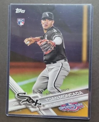 Yoan Moncada 2017 Topps Gold Jumbo Opening Day RC #/10 Rookie #74 White Sox Rare - Image 1 of 4