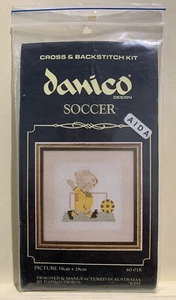 Danico Design SOCCER Koala Picture (60-018) counted cross stitch kit 18 x 18 cm - Picture 1 of 4