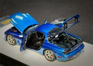 PGM 1:64 FD3S RX7 Metal Blue Diecast Model Car - Picture 1 of 8