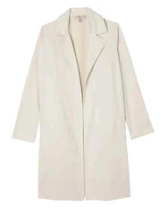 Philosophy Women's Open Front Long Jacket, White Veranda Sz-3X - Picture 1 of 3