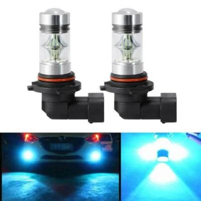 2PCS 9006 HB4 2323 100W LED High Power 8000K Ice Blue Fog/Driving Light Bulb - Image 1 of 4