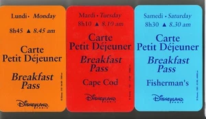 PASS DISNEY Petit Déjeuner LOT 3 - Picture 1 of 1