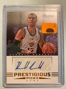 A24,302 - 2012-13 Prestige Prestigious Picks Autograph #57 Kendall Marshall - Picture 1 of 1