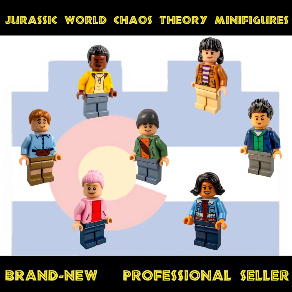 LEGO Jurassic World Chaos Theory Camp Cretaceous Minifigure Kenji Yaz Darius Sam - Image 1 of 1