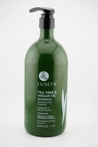 Luseta Tea Tree & Argan Oil Shampoo 1000ml per capelli danneggiati e grassi JUMBO 1L - Foto 1 di 3