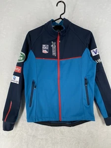 Giacca Swix uomo piccola blu antivento sci fondo nordico US SKI TEAM - Foto 1 di 17