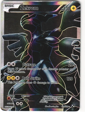 Zekrom Full Art Pokemon TCG Black & White 114/114 HP - Image 1 of 3