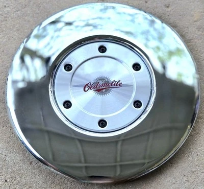 RARE OEM 2002 Oldsmobile Intrigue Final 500 Chrome Center Cap Hubcap #01 9595208 - Image 1 of 4