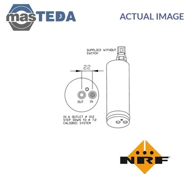 33181 A/C AIR CONDITIONING DRYER NRF FOR NISSAN ALMERA II,ALMERA TINO,PRIMERA - Image 1 of 4