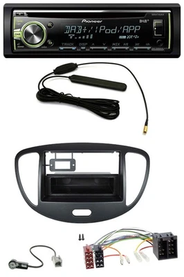 Pioneer MP3 USB CD DAB AUX Autoradio für Hyundai i10 (2008-2013) schwarz - Bild 1 von 4