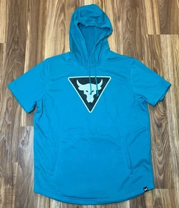 Under Armour Project Rock Hoodie Shirt Herren Large Kurzarm Gym Training - Bild 1 von 9
