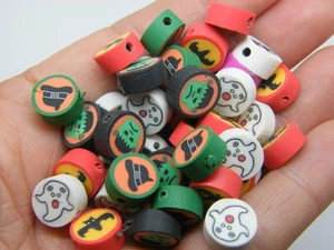 30 Halloween Perlen zufällig gemischt Fimo HC201 - Bild 1 von 1