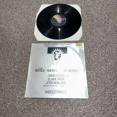 ANDREW LLOYD WEBBER & TIM RICE Evita 1978 UK vinyl LP David Essex Elaine Paige ~ - Image 1 of 4