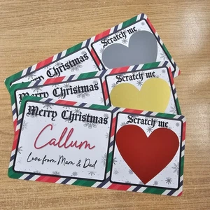 Personalised Christmas Scratch and Reveal Voucher - Picture 1 of 8