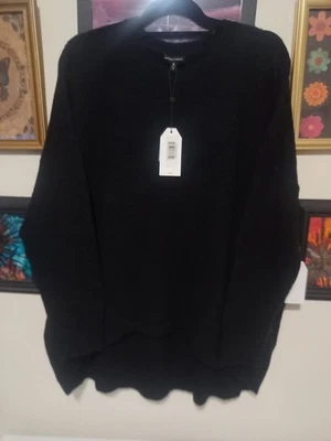 Suéter Universal Standard Para Mujer Talla Mediana Negro Mezcla Mohair Alto/Bajo Nuevo con Etiquetas Foto 1 de 4