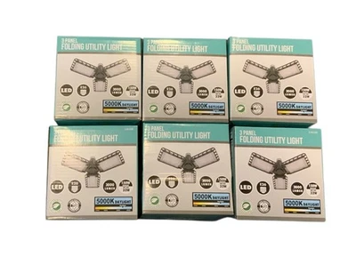 ✔️6PAK LED 32W (150-Watt Equiv) Folding 3-Panel Daylight LED Light Bulb FREE S/H - Image 1 of 4