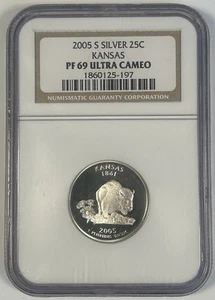 2005-S Washington Quarter Kansas NGC PR 69 UCAM - Picture 1 of 2