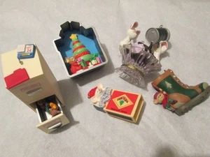 Lote de 5 adornos para ratones Hallmark caja de cerillas Hershey's Match cortador de galletas - Imagen 1 de 12